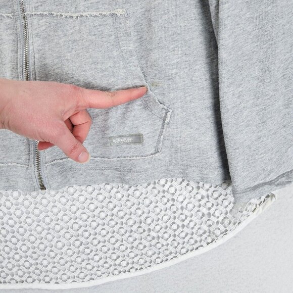 Calvin Klein Jacket Womens 2X Gray Performance Quick Dry Lightweight Hooded - Picture 5 of 16